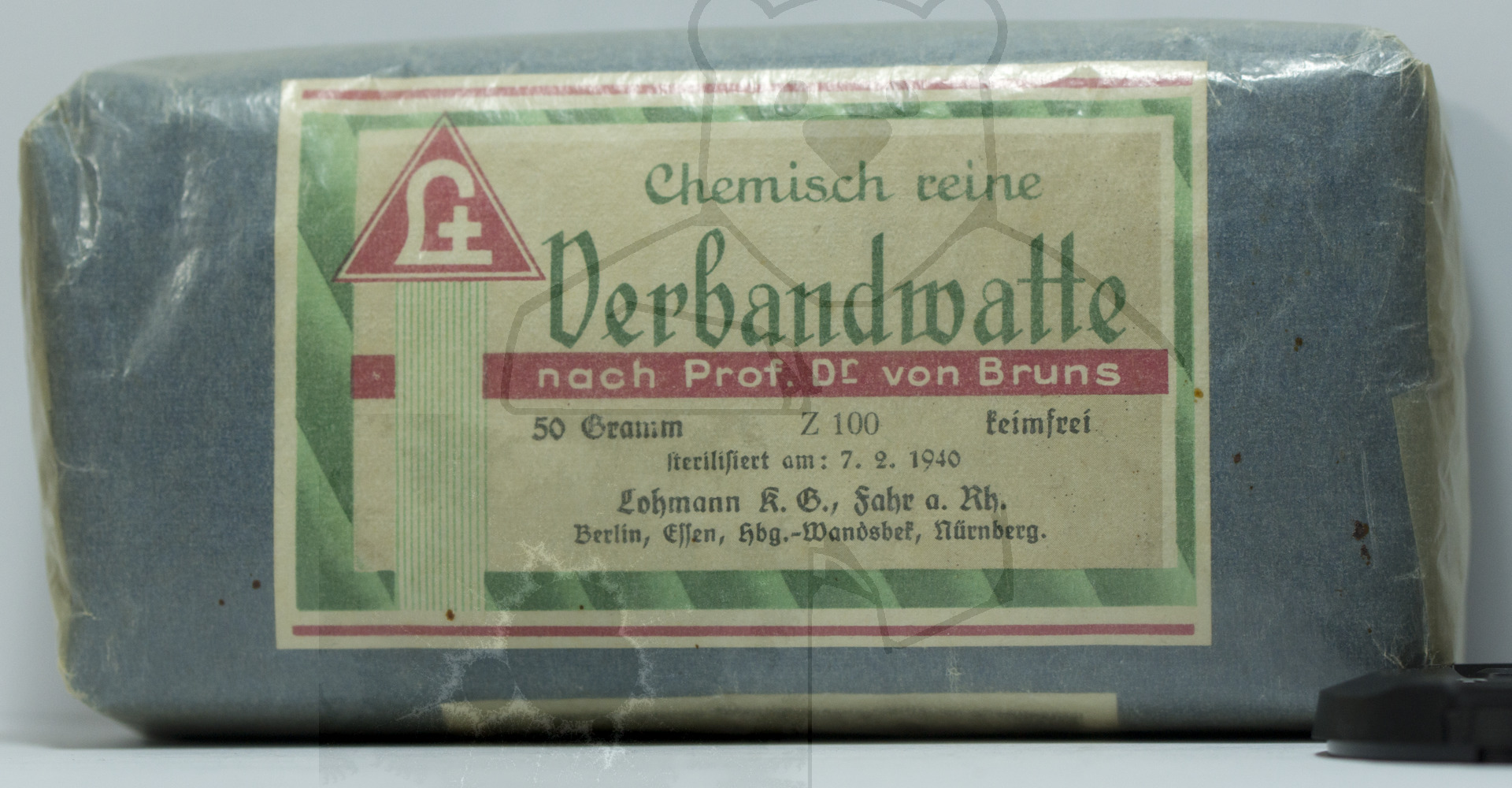 Chemisch reine Verbandswatte 50 Gramm, nach Prof. Dr. von Bruns